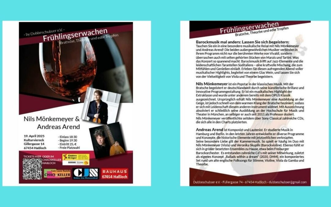 Frühlingserwachen 2025: Eine musikalische Reise zwischen Himmel und Erde